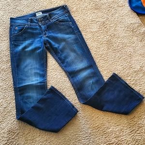 HUDSON Womens Signature Lowrise Bootcut Jeans Flap Pocket Size 28